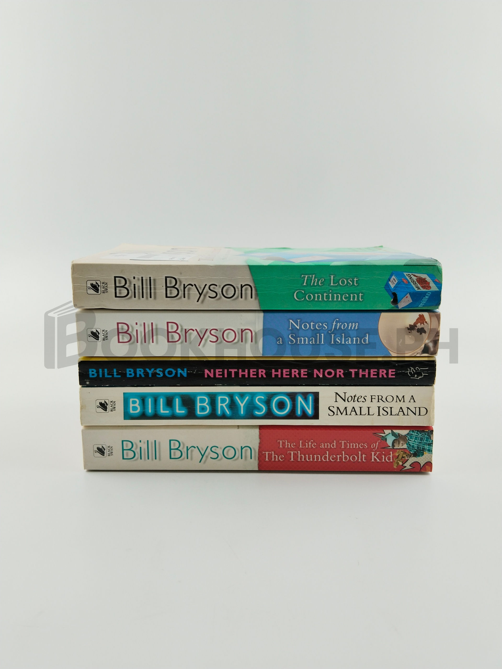 The Lost Continent, Notes From A Small Island, Neither Here Nor There, Notes Form A Small Island, The Life And Times Of The Thunderbolt Kid by Bill Bryson