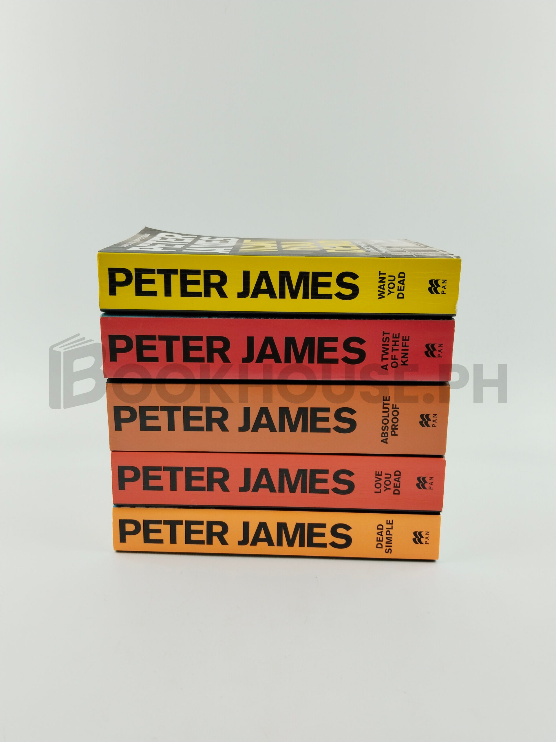 Want You Dead, A Twist Of The Knife, Absolute Proof, Love You Dead, Dead Simple by Peter James