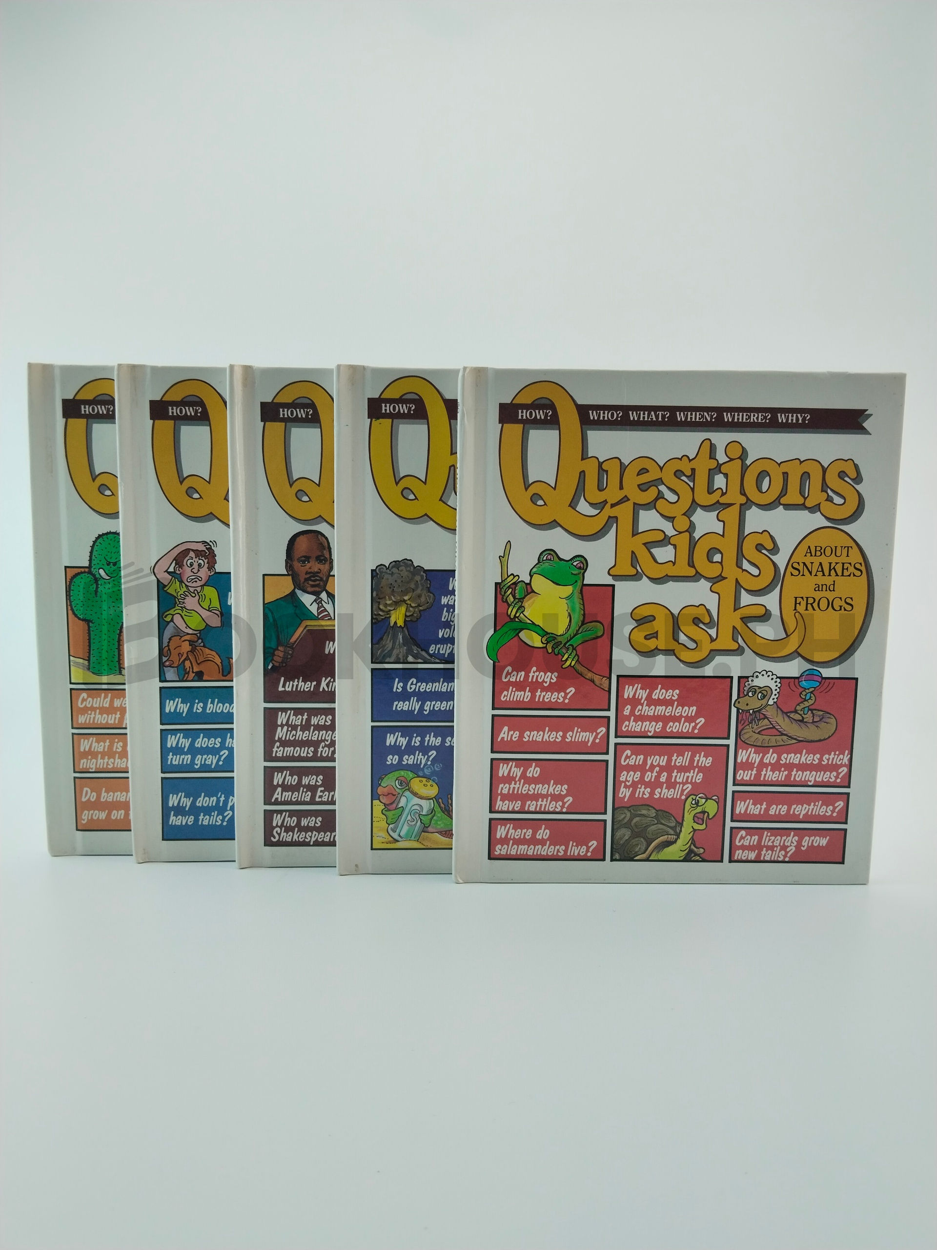 About Snakes And Frogs, About Earth And Sky, About Famous People, About The Human Body, About Plants by Questions Kids Ask