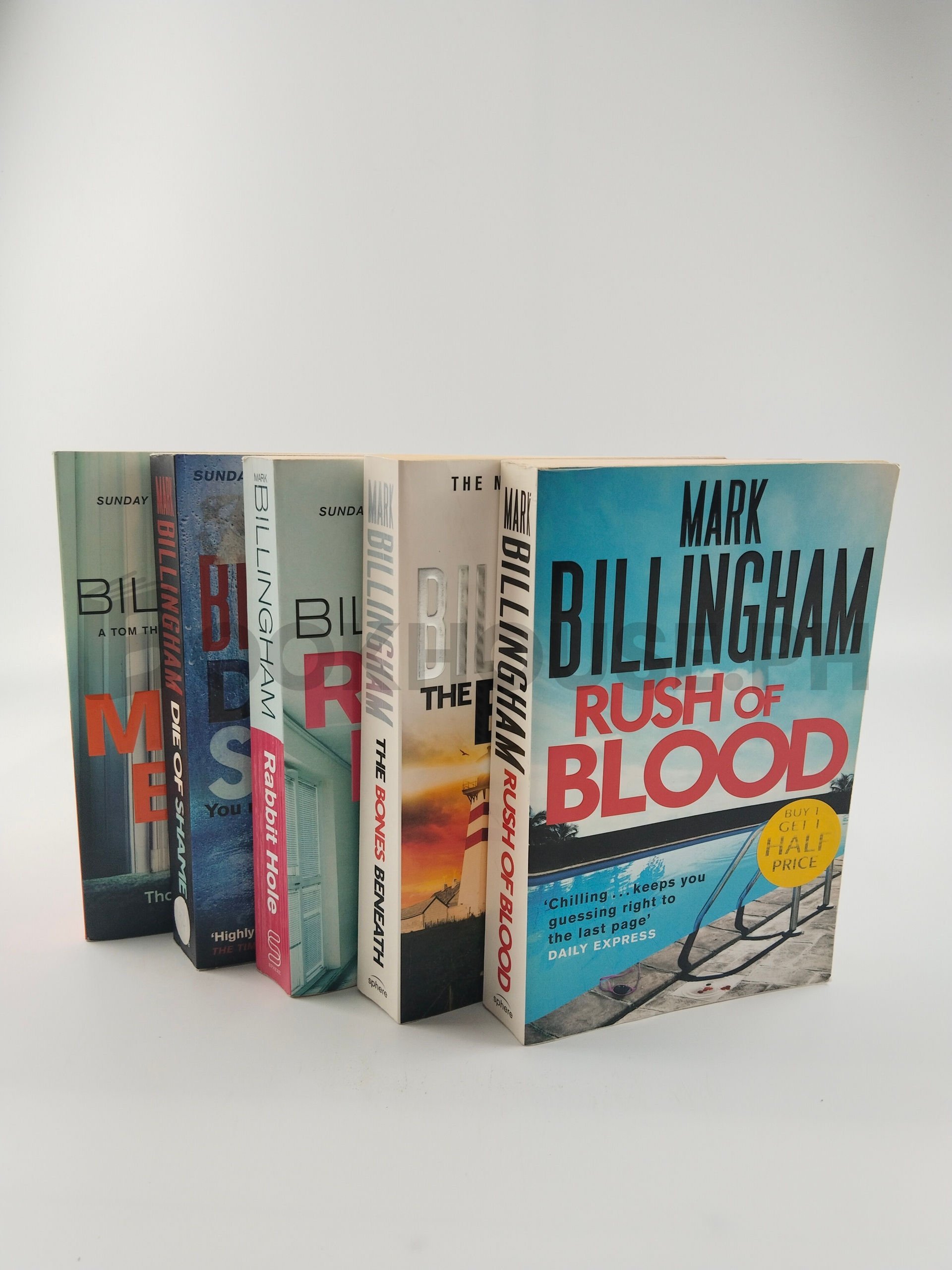Rush Of Blood,the Bones Beneath,rabbit Hole,die Of Shame,the Murder Book by Mark Billingham - Image 4